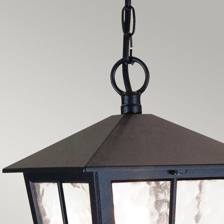 Außen-Pendelleuchte Canterbury 1-flammig Glas IP43 Schwarz (2)