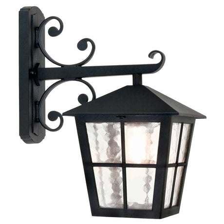 Außen-Wandlaterne Canterbury 1-flammig Glas IP43 Schwarz (1)