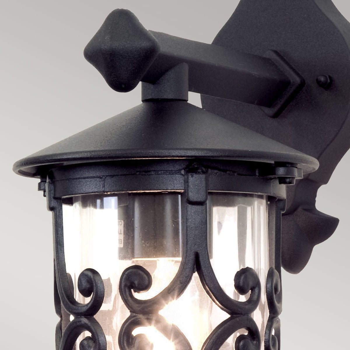 Outdoor wall lantern Hereford 1-light Black 15x31cm (4)