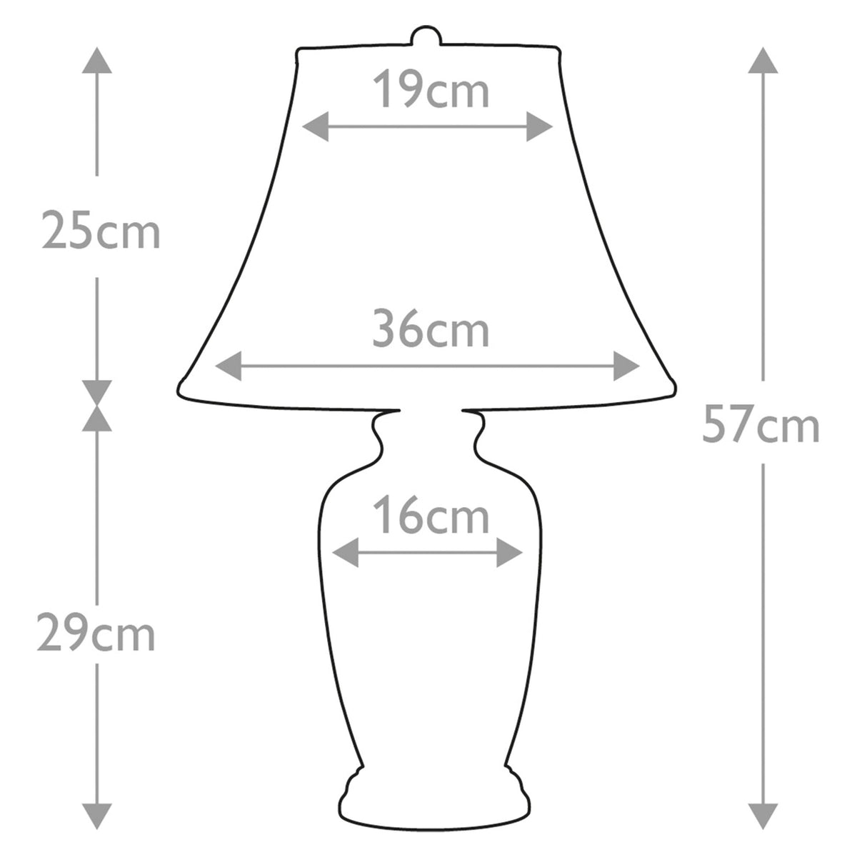 Tischleuchte Blue Ginger Jar 1-flammig Ø 36cm (6)