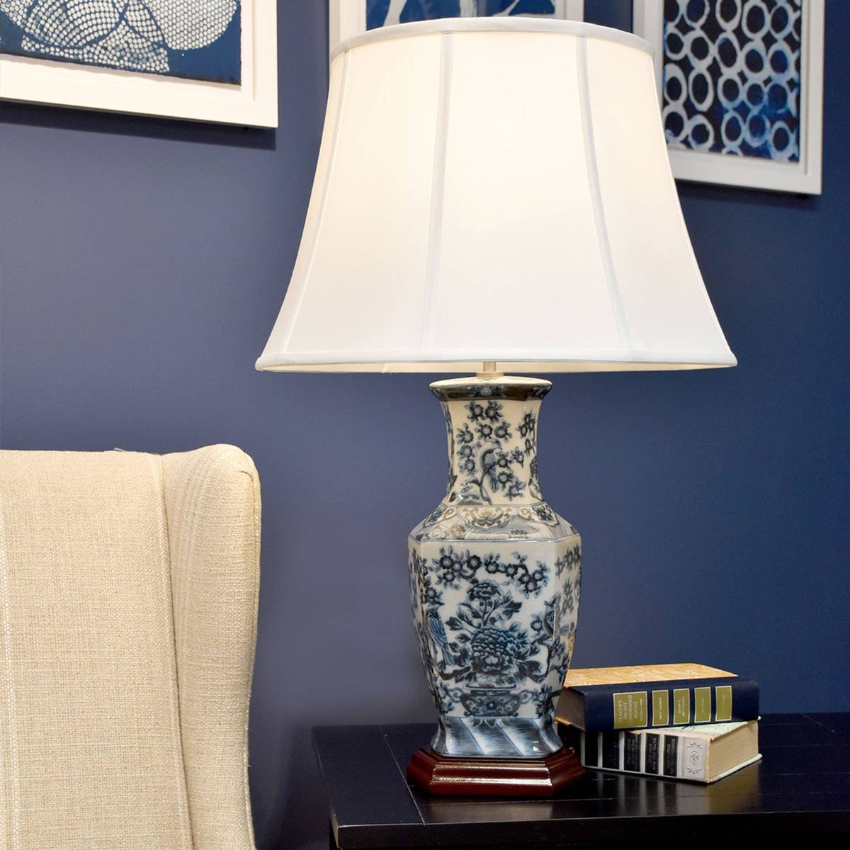 Candeeiro de mesa Blue Hex 1-luz Ø 46cm (1)