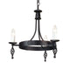 Kronleuchter Belfry 3-flammig klassisch Schwarz 48cm (1)