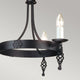 Kronleuchter Belfry 3-flammig klassisch Schwarz 48cm (2)
