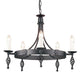 Kronleuchter Belfry 5-flammig Schwarz Ø 60cm (1)