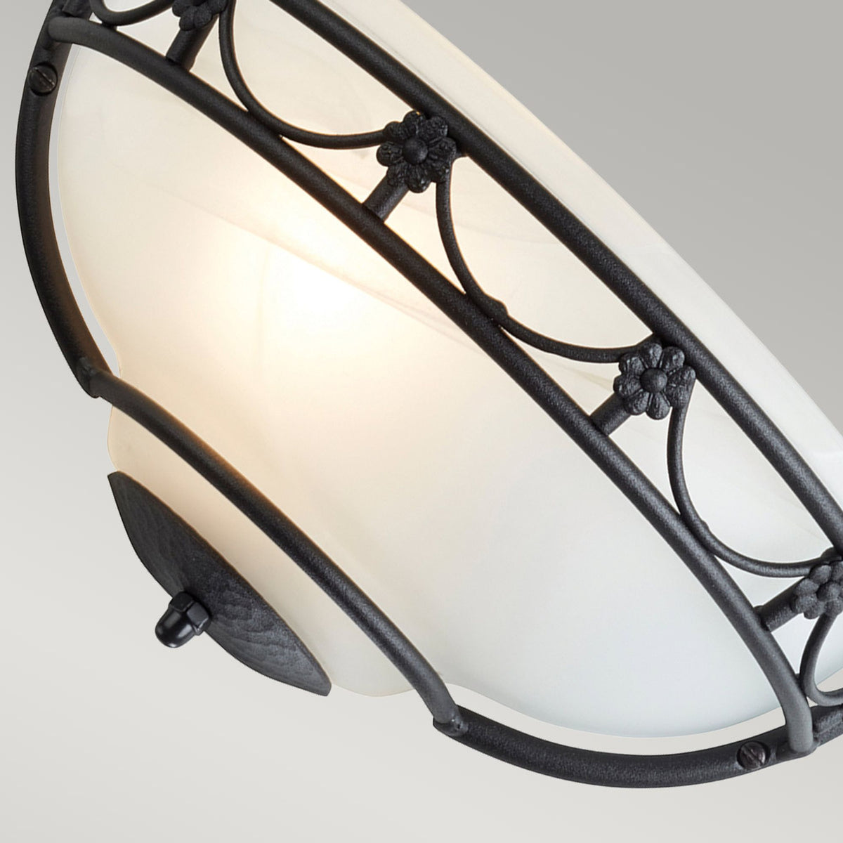 Wandleuchte Carisbrooke 1-flammig mit Alabasterglas (3)