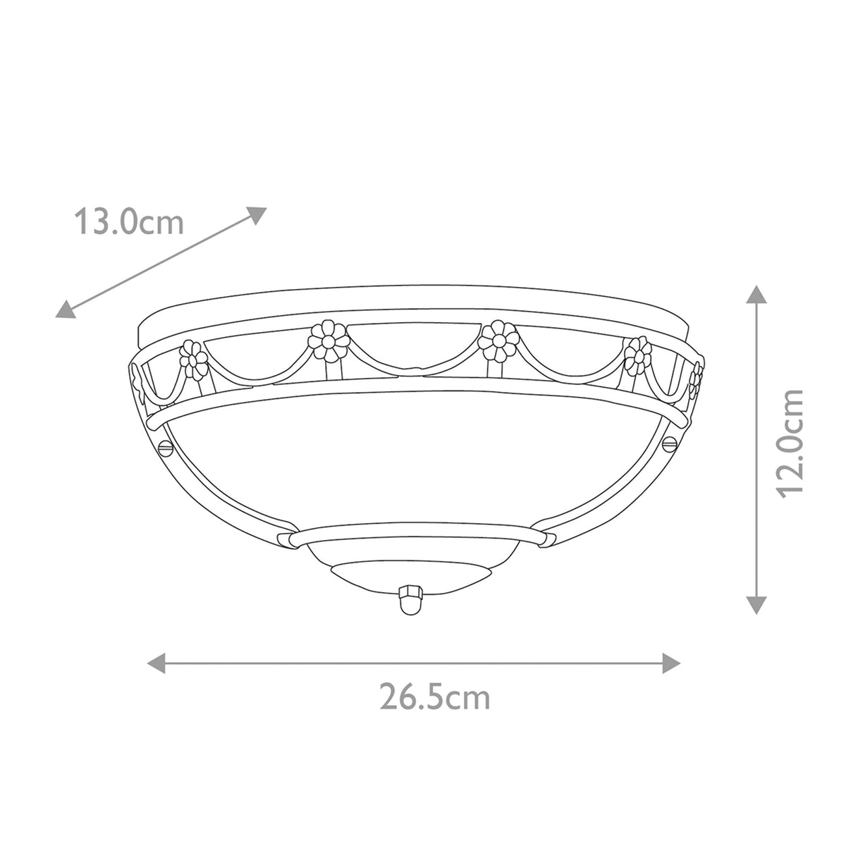 Wandleuchte Carisbrooke 1-flammig mit Alabasterglas (4)