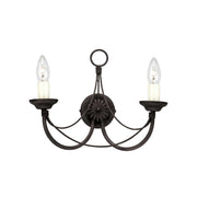 Carisbrooke 2-light wall light 34x14cm (1)