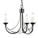 Carisbrooke 3-light chandelier Black Ø 47cm (1)