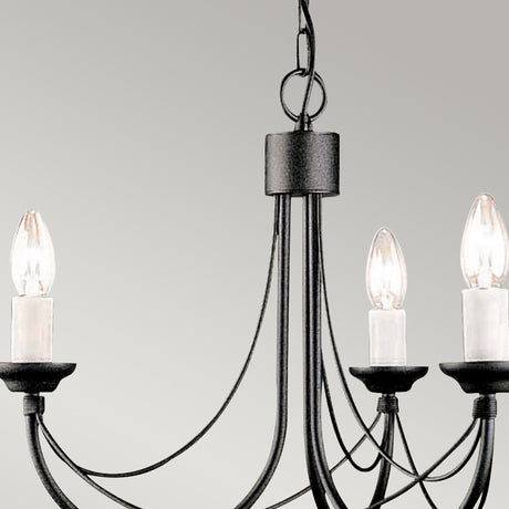 Kronleuchter Carisbrooke 3-flammig Schwarz Ø 47cm (2)