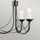 Carisbrooke 3-light chandelier Black Ø 47cm (3)