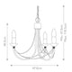 Carisbrooke 3-light chandelier Black Ø 47cm (4)