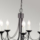 Lustre Carisbrooke à 5 lampes, hauteur réglable, noir (2)