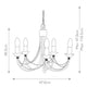 Lustre Carisbrooke à 5 lampes, hauteur réglable, noir (4)