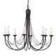 Carisbrooke chandelier 8-light Black Ø 86cm (2)