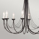 Carisbrooke chandelier 8-light Black Ø 86cm (4)
