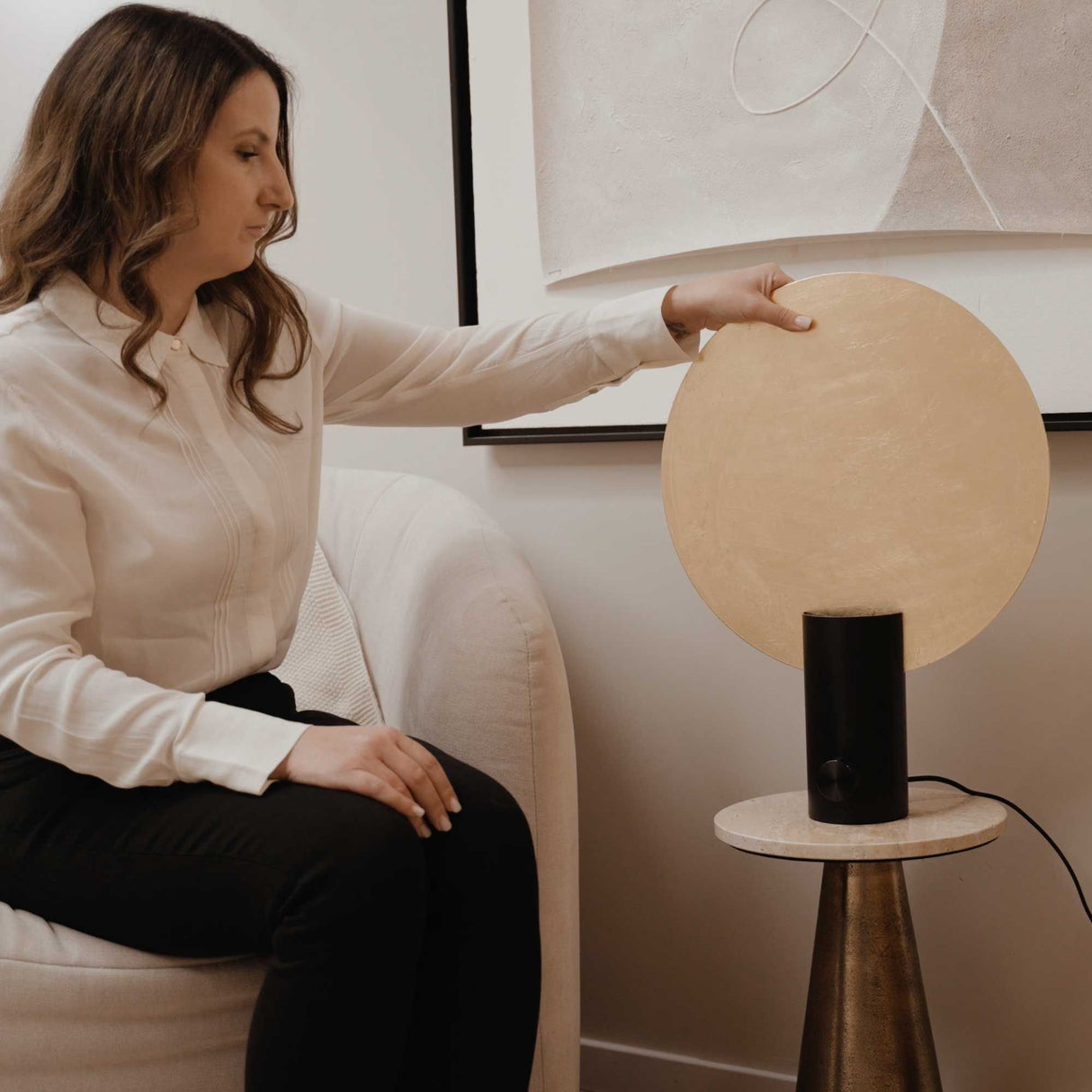 s.luce Cloud table lamp with rotary switch