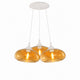 s.luce Cruet Szklana lampa wisząca Cluster 3-punktowa 3x28cm 