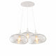 s.luce Cruet Szklana lampa wisząca Cluster 3-punktowa 3x28cm 
