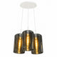 s.luce Cruet Cluster Glas-Pendelleuchte 3-flammig 3x17