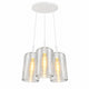 s.luce Cruet Cluster Glas-Pendelleuchte 3-flammig 3x17