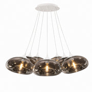 s.luce Cruet Suspension en verre Cluster à 7 lumières 7x28 cm 