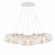 s.luce Cruet glass pendant light cluster 7-light 7x28cm 