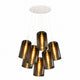 s.luce Cruet Glas-pendellampe cluster med 7 lyskilder 7x17cm 