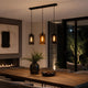 s.luce Cruet glas taklampa 3-ljus