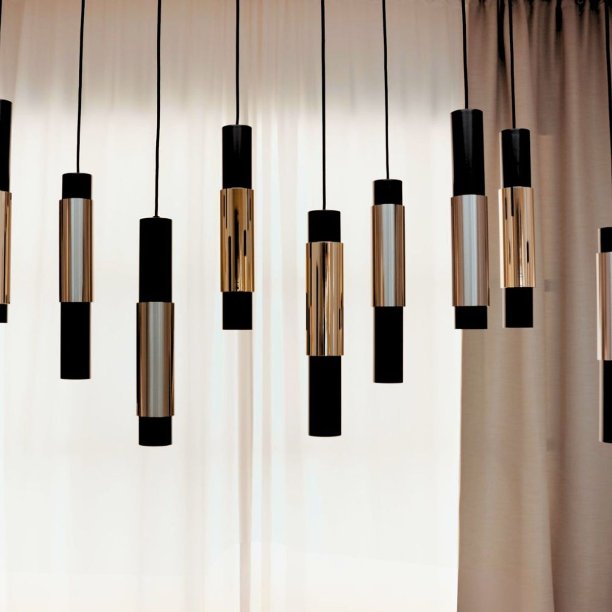 s.luce Hanging lamp Crutch incl. interchangeable decorative cylinder 