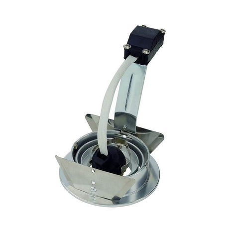 Ny triade GU10 Rund downlight børstet aluminium i højglans aluminium og justerbar lyskegle.
