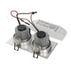 New Tria II LED Downlight Square Set Alu-Gebürstet 2x6W 2700K mit zwei warmweißen COB LEDs und LED-Treiber.