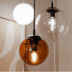 s.luce Orb glaskugle gallerilampe 500 cm ophæng sort