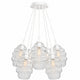 s.luce Echos Lámpara colgante Cluster de cristal de 7 luces 7x25cm 