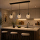 s.luce Echos dining table hanging lamp 3-light 120cm Ø 18cm