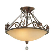 Deckenleuchte Chateau 2-flammig Bronze Ø 39cm (1)