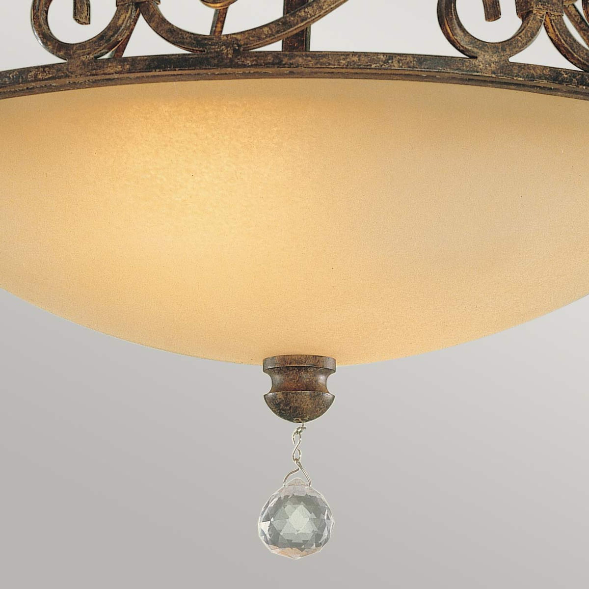 Deckenleuchte Chateau 2-flammig Bronze Ø 39cm (2)