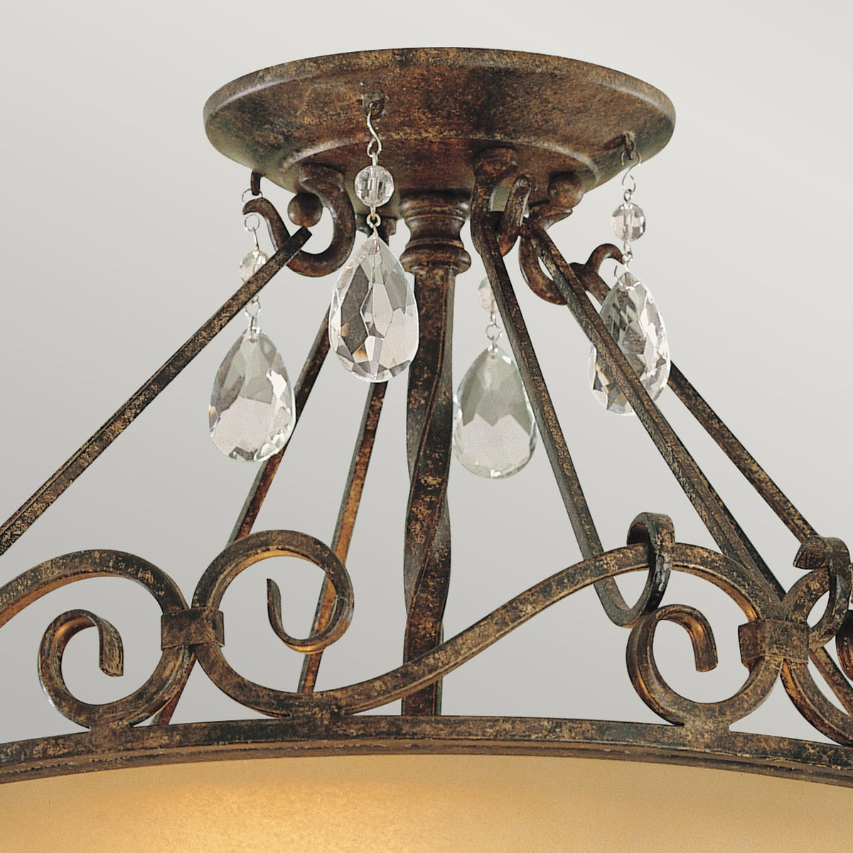 Deckenleuchte Chateau 2-flammig Bronze Ø 39cm (4)