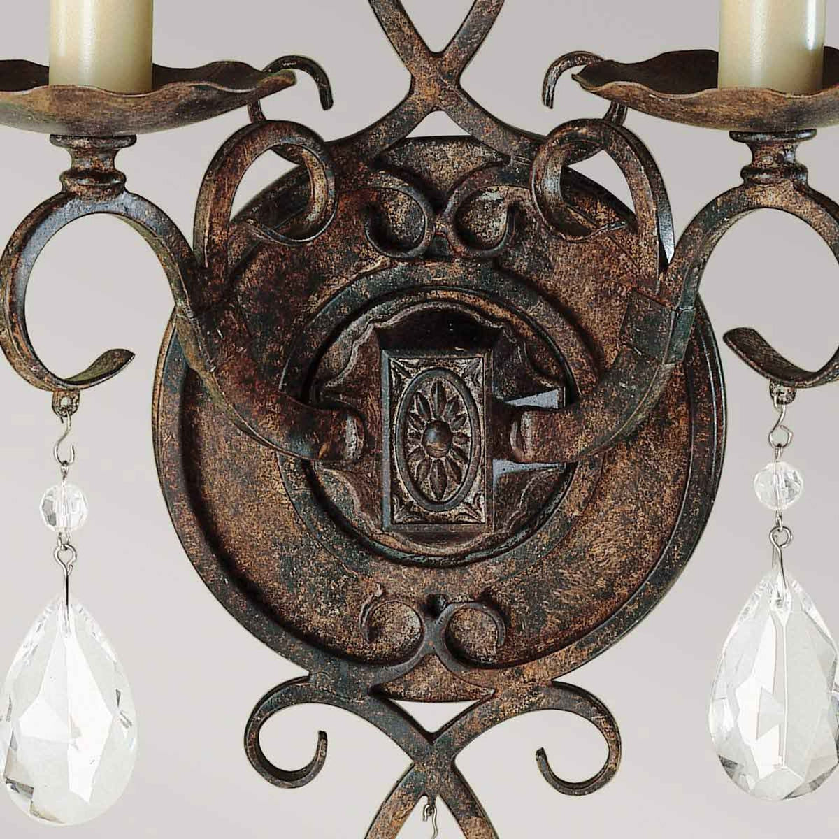 Wandleuchte Chateau 2-flammig Bronze Ø 23cm (2)