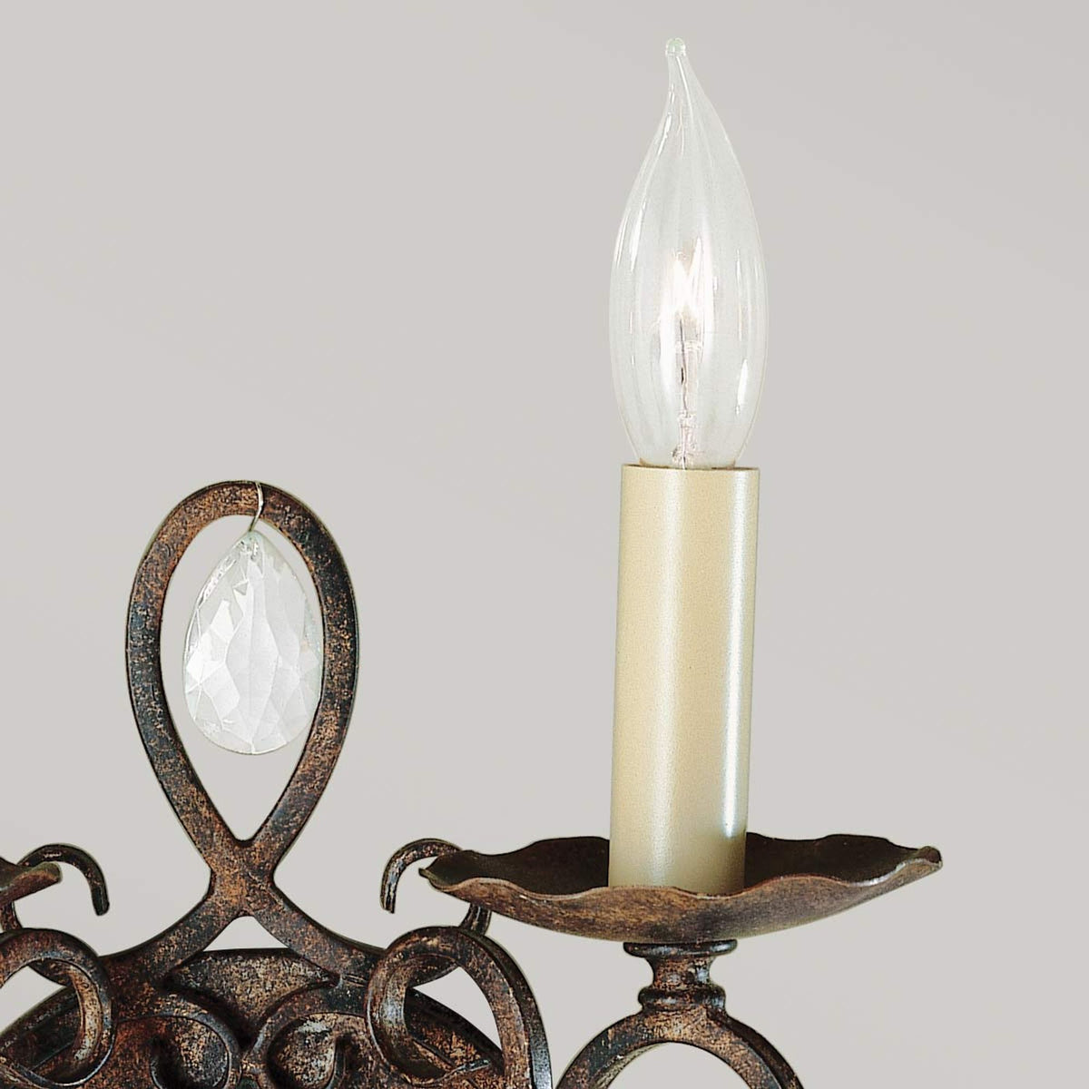 Wandleuchte Chateau 2-flammig Bronze Ø 23cm (3)