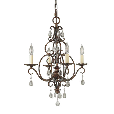 Kronleuchter Chateau 4-flammig Bronze Ø 42 cm (1)