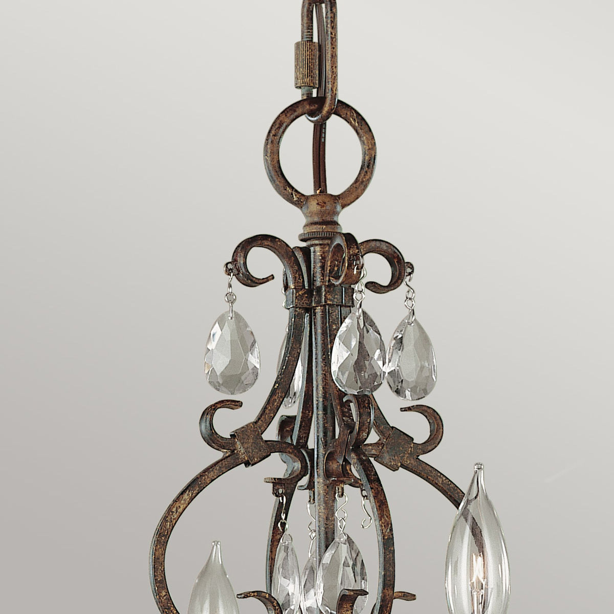 Lampadario Chateau a 4 luci Bronzo Ø 42 cm (10)