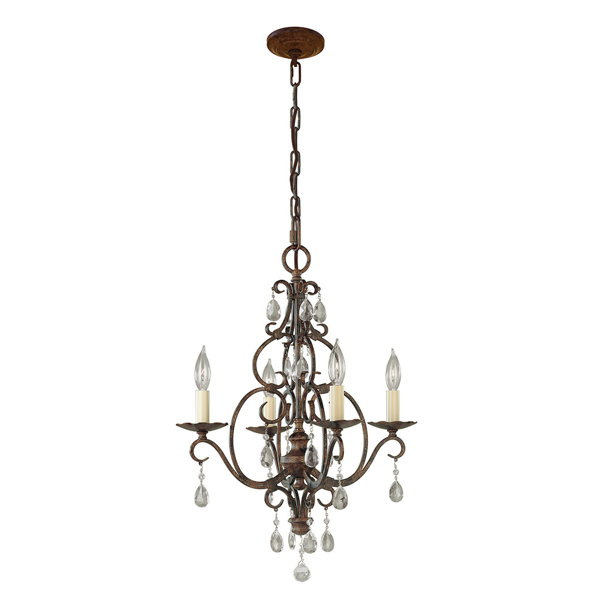 Lampadario Chateau a 4 luci Bronzo Ø 42 cm (8)