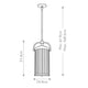 Pendelleuchte Paulson 3-flammig Chrom IP44 (5)