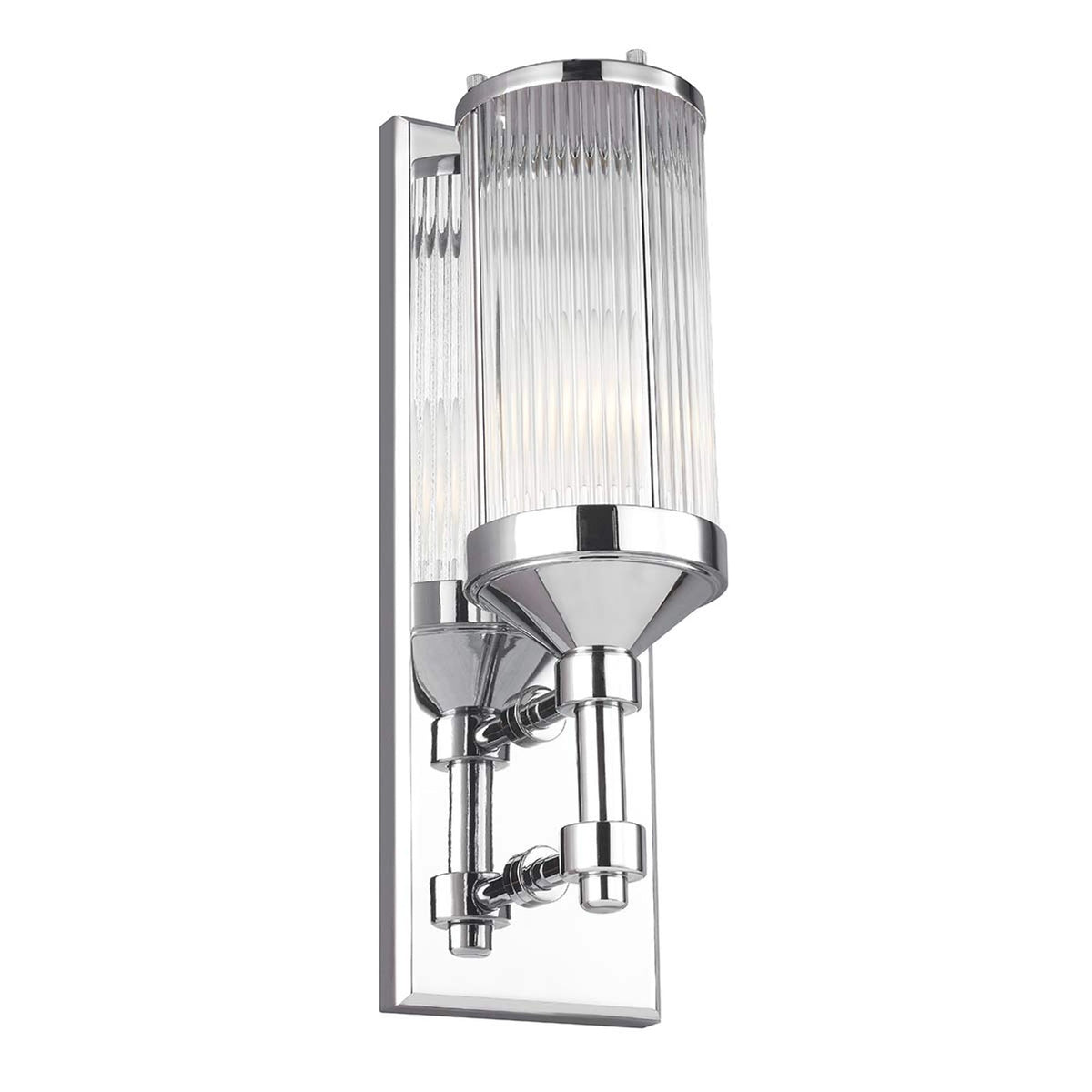 Wandleuchte Paulson 1-flammig IP44 Chrom 38cm (1)