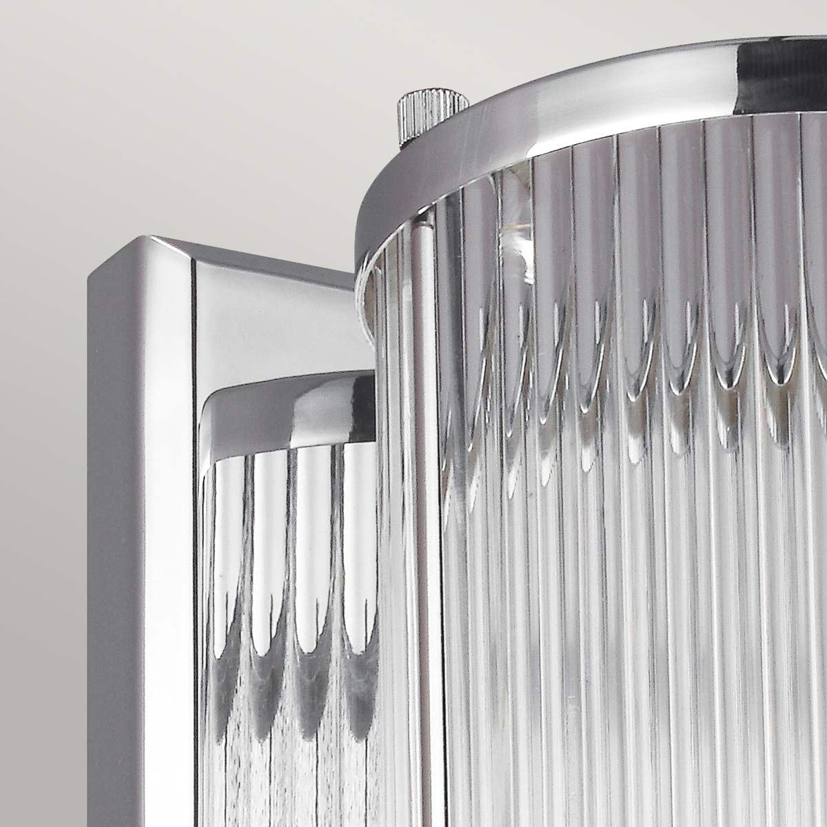 Wandleuchte Paulson 1-flammig IP44 Chrom 38cm (2)