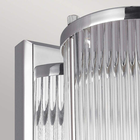 Wandleuchte Paulson 1-flammig IP44 Chrom 38cm (2)