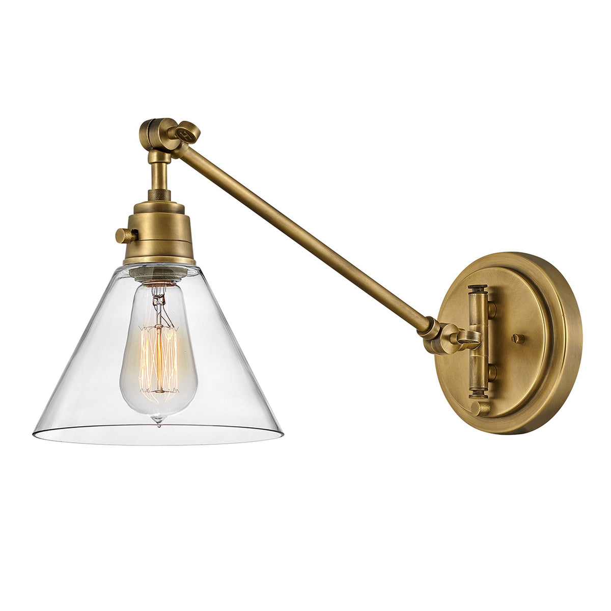 Lampada da parete Arti a 1 luce ottone Ø 19cm (1)