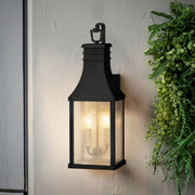 Udendørs væglanterne Beacon Hill 2-flammet IP44 Sort 20x20cm (1)