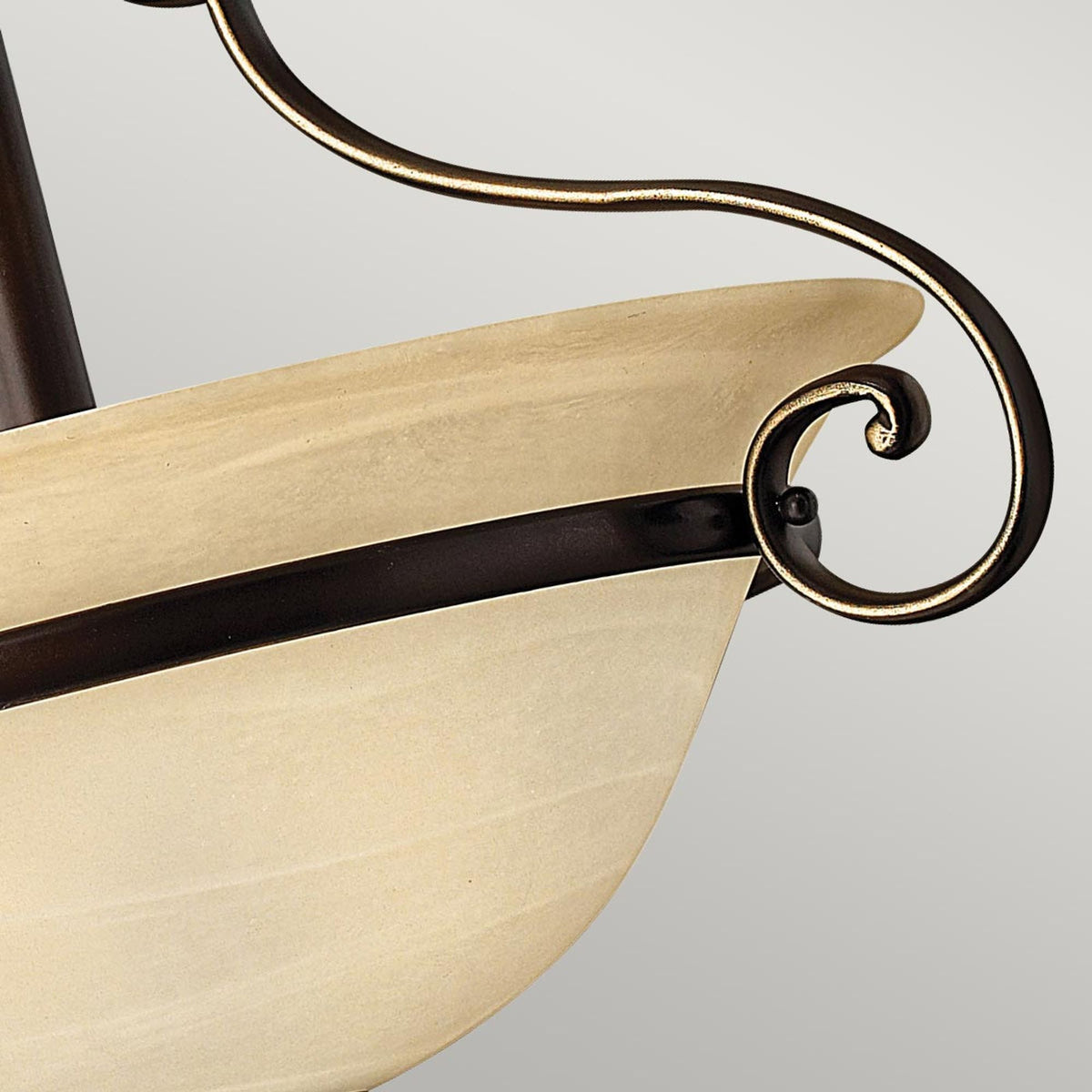Deckenleuchte Cello 2-flammig Bronze Ø 48cm (3)