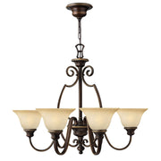 Cello 6-light chandelier Bronze Ø 81cm (1)
